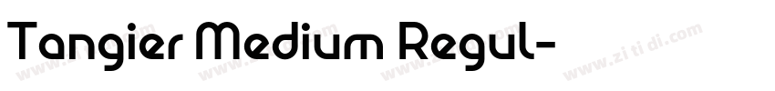 Tangier Medium Regul字体转换